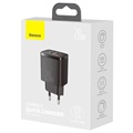 Ładowarka Sieciowa Baseus Compact 20W - USB-C PD3.0, USB QC3.0 - Czarna