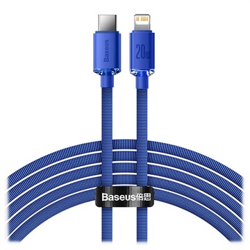 Kabel USB-C / Lightning Baseus Crystal Shine CAJY000303 - 2m - Błękit