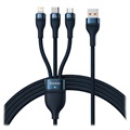 Kabel Baseus Flash Series II 3-w-1 CASS030003 - 1.2m - Błękit
