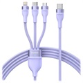 Kabel Szybkiego Ładowania Baseus Flash Series II 3 w 1 - 1.5m - Fiolet