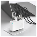 Szybka Ładowarka Baseus GaN2 Pro 2xUSB & 2xUSB-C - 100 W - Biała