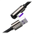 Kabel USB-C Baseus Legend Series z Nylonowym Oplotem 66W - 1m - Czarny