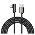 Kabel USB-C Baseus Legend Series z Nylonowym Oplotem 66W - 2m - Czarny