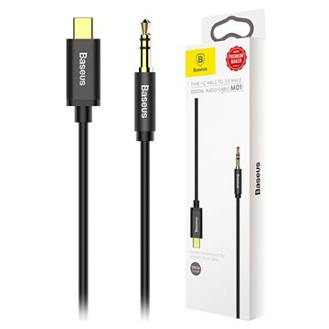 Kabel Audio Baseus M01 USB Type-C / 3.5mm - 1.2m - Czarny