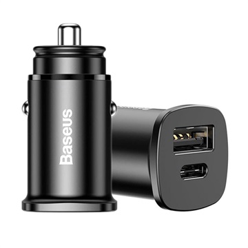 Ładowarka Samochodowa Baseus PPS 30W - USB-C PD, QC4.0/3.0, SCP, AFC - Czarna