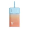 Baseus Popsicle 5200mAh 20W Powerbank z wbudowanym kablem Lightning - Niebieski / Pomarańczowy