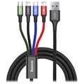 Kabel Baseus Rapid Series 4-w-1 CA1T4-A01 - 1,2 m - Czarny