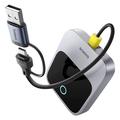 Baseus Safe Journey Adapter przewodowy do bezprzewodowego CarPlay - USB-C, USB-A - ciemnoszary