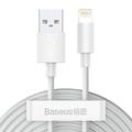 Baseus Simple Wisdom Kabel USB-A / Lightning - 1.5m, 2 Szt. - Biały