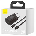 Ładowarka Baseus Super Si Quick Charger z Kablem USB-C / Lightning - 20W - Czerń