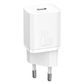 Ładowarka Baseus Super Si Quick Charger z Kablem USB-C / Lightning - 20W - Biel