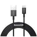 Baseus Superior Kabel Szybkiego Ładowania i Transmisji Danych MicroUSB - 1m - Czarny