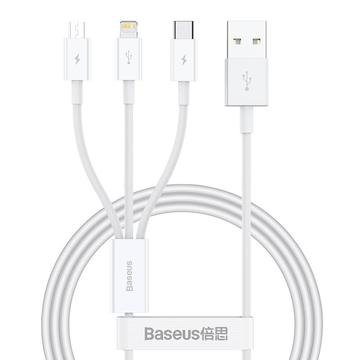 Kabel do szybkiego ładowania Baseus Superior Series 3 w 1 - 1m, 3.5A