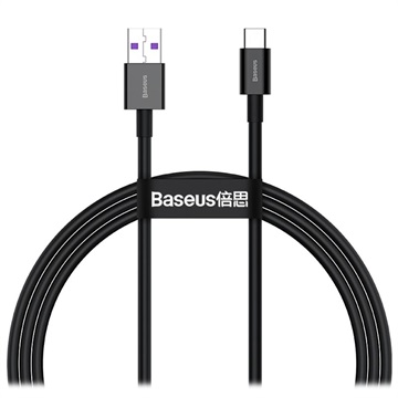 Baseus Superior Series Kabel USB-C Danych & Ładowania - 66W, 1m - Czarny