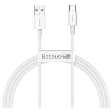 Baseus Superior Series Kabel USB-C Danych & Ładowania - 66W, 1m - Bieły