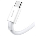 Baseus Superior Series Kabel USB-C Danych & Ładowania - 66W, 1m - Bieły