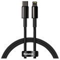 Kabel USB-C / Lightning Baseus Tungsten Gold 20W - 1m - Czarny