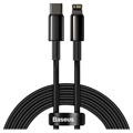 Kabel USB-C / Lightning Baseus Tungsten Gold 20W - 2m - Czarny