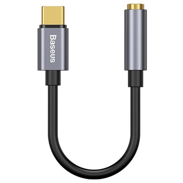 Adapter Audio USB-C / 3.5 mm Baseus CAHUB-EZ0G - Ciemnoszary