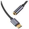Adapter Audio USB-C / 3.5 mm Baseus CAHUB-EZ0G - Ciemnoszary