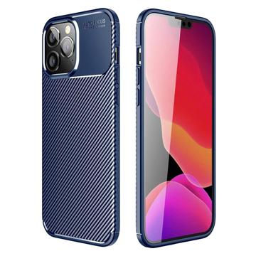 iPhone 14 Pro Etui Beetle Włókno Węglowe - Błękit