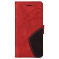 OnePlus Nord CE 2 Lite 5G Etui-Portfel Bi-Color Series - Czerwień