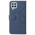 Samsung Galaxy A22 4G Etui-Portfel Bi-Color Series - Błękit