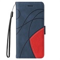 Samsung Galaxy A42 5G Etui-Portfel Bi-Color Series – Błękit