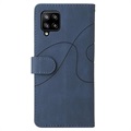 Samsung Galaxy A42 5G Etui-Portfel Bi-Color Series – Błękit