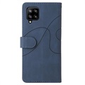Samsung Galaxy A42 5G Etui-Portfel Bi-Color Series – Błękit