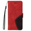 Samsung Galaxy A42 5G Etui-Portfel Bi-Color Series – Czerwień