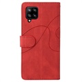 Samsung Galaxy A42 5G Etui-Portfel Bi-Color Series – Czerwień