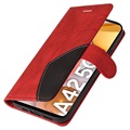 Samsung Galaxy A42 5G Etui-Portfel Bi-Color Series – Czerwień