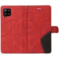 Samsung Galaxy A42 5G Etui-Portfel Bi-Color Series – Czerwień