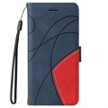 Sony Xperia 1 III Etui-Portfel Bi-Color Series - Granatowe