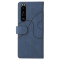 Sony Xperia 1 III Etui-Portfel Bi-Color Series - Granatowe