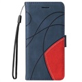 Samsung Galaxy A12 Etui-Portfel Bi-Color Series - Błękit