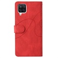 Samsung Galaxy A12 Etui-Portfel Bi-Color Series - Czerwony