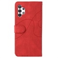 Samsung Galaxy A32 5G/M32 5G Etui-Portfel Bi-Color Series - Czerwony