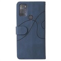 Motorola Moto G50 5G Etui-Portfel Bi-Color Series - Błękit