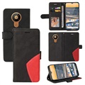 Nokia 5.3 Etui-Portfel Bi-Color Series - Czarne