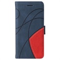 Nokia G10/G20 Etui-Portfel Bi-Color Series - Błękit