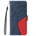 Nokia G10/G20 Etui-Portfel Bi-Color Series - Błękit