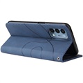 OnePlus Nord N200 5G Etui-Portfel Bi-Color Series - Błękit