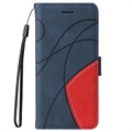 Samsung Galaxy A51 Etui-Portfel Bi-Color Series - Błękit