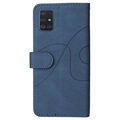 Samsung Galaxy A51 Etui-Portfel Bi-Color Series - Błękit