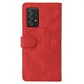 Samsung Galaxy A52 5G, Galaxy A52s Etui-Portfel Bi-Color Series – Czerwień