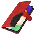 Samsung Galaxy A52 5G, Galaxy A52s Etui-Portfel Bi-Color Series – Czerwień