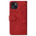 iPhone 14 Etui-Portfel Bi-Color Series - Czerwień