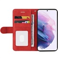 Samsung Galaxy S21 5G Etui-Portfel Bi-Color Series - Czerwone